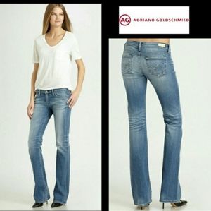 AG Adriano goldschmied wide leg jeans